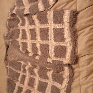 Cozy Brown and Cream Women's Cardigan